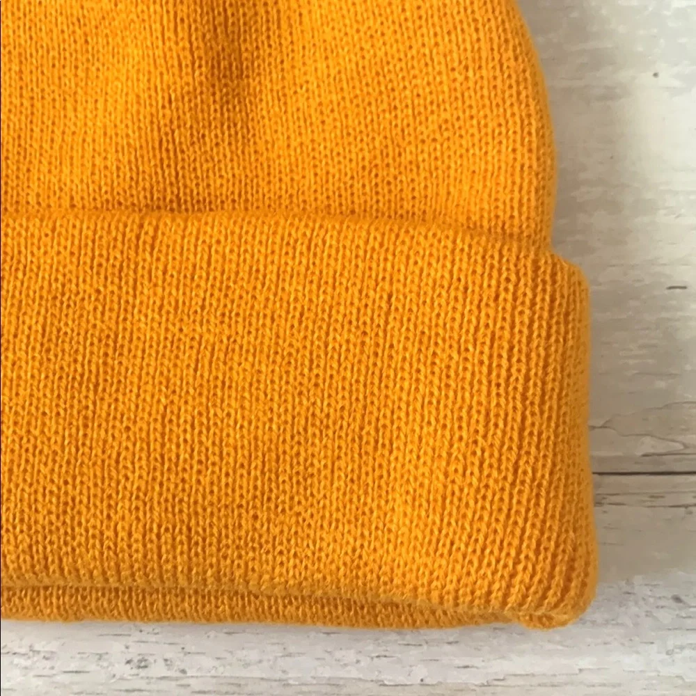 H&M Kids Knit Beanie Golden Mustard Yellow Color Toddler Little Kid Size NEW